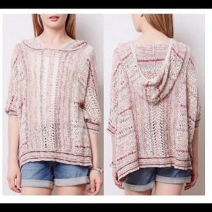 Anthropologie Moth Hooded Pancho